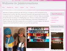 Tablet Screenshot of 3sistercreations.com